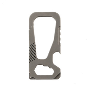 Titanium alloy keychain, multi-functional <b>metal</b> bottle opener, creative waist hanger, car <b>key</b> <b>chain</b>, simple <b>key</b> storage - Product Image 4