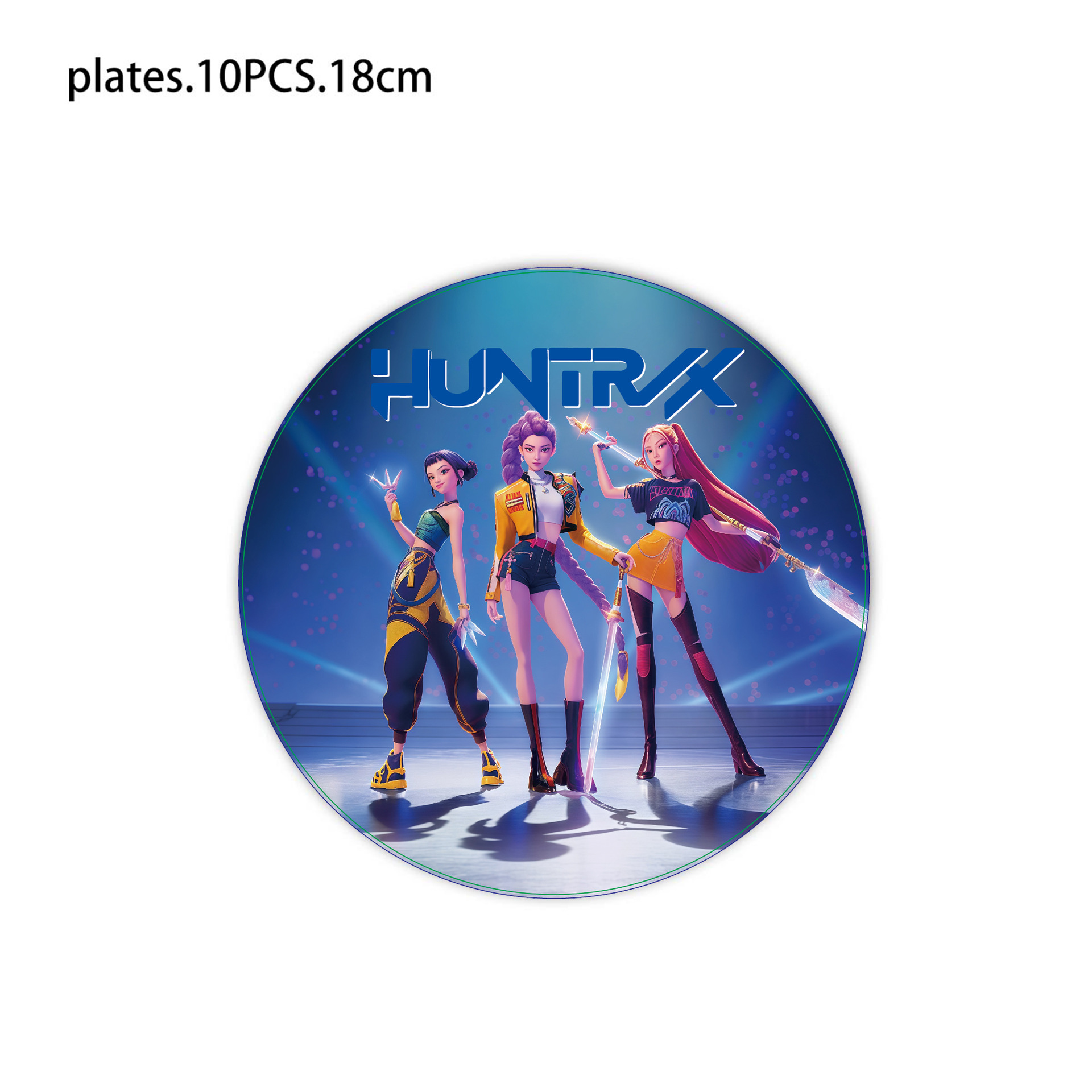 Platos rojos de 7 pulgadas, paquete de 10 unidades.