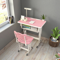 Meubles scolaires réglables en hauteur à prix réduit Ensemble de table et de chaises primaires MDF avec cadre en acier
