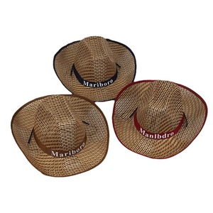 Nouveau Style paille herbe Crochet chapeau personnalisé en gros été léger Wester Cowboy raphia meilleure vente femmes hommes unisexe adultes - Product Image 2