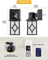 ZHILAI Mini Lampe Murale LED Ambre Moderne avec Capteur de Lumière, Allumage Crépusculaire, pour Chambre de Bébé, Escaliers