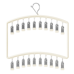 Clothing Organizer Sock Drying Rack 20 <b>Clips</b> Space Saving <b>Hook</b> Type Rectangle Shape - Product Image 5