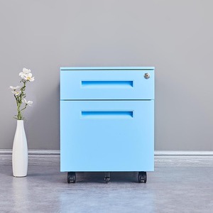 Meuble de rangement mobile en acier pour bureau, armoire à dossiers métallique sous le bureau, pour maison, chambre, hôtel, équipement de bureau, armoire de rangement A4 - Product Image 6