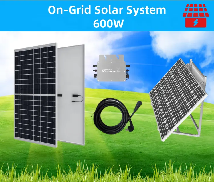Komplette PV-Solarmodule 400W 450W 500W 550W 800W 1000W Mini-Solaranlage für zu Hause