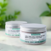 Shampooing exfoliant doux au sel de mer pour le soin des cheveux Gommage du cuir chevelu Hydratant Contrôle de l'huile Fluffy Rafraîchissant Crème nettoyante pour les cheveux