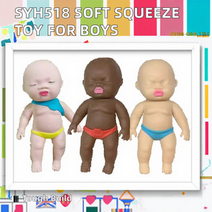 Juguete Antiestrés de Plástico Suave de Rebote Lento para Bebés, Colores Blanco y Negro Arena, Juguete de Descompresión Clásico y Divertido para Niños - Product Image 2
