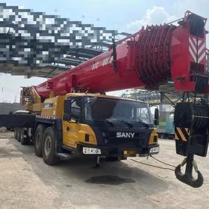 Sany STC1300 grúa de <span class=keywords><strong>coche</strong></span> <span class=keywords><strong>móvil</strong></span> de 80 toneladas de segunda mano, el modelo extranjero más vendido de China, caja de cambios de Motor equipada con brazo principal de 85,5 metros - Product Image 1
