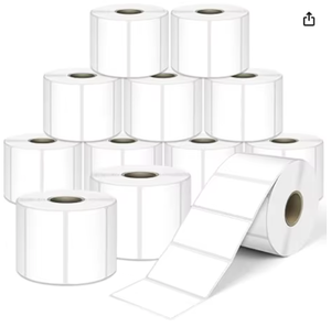 Etiquetas de Papel Rectangulares Autoadhesivas para Envío, Códigos de Barras, Etiquetado de Direcciones, Organización, Gestión de Inventario - Product Image 6