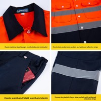 Vêtements de travail personnalisés à manches longues haute visibilité, respirants, unisexes, pour ouvriers, uniformes de travail