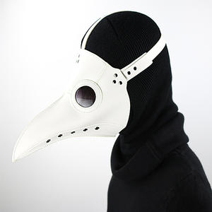 2025 masker pesta Halloween, Cosplay wabah dokter kulit Gothic Steampunk dengan paruh hidung panjang dapat disesuaikan bernapas - Product Image 1