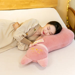 Peluche de chat pour femmes enceintes, jouet doux pour apaiser, oreiller long pour dormir sur le côté, coussin en peluche de chat mignon - Product Image 3