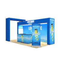 10x20 conception personnalisée en alliage d'aluminium Expo Fair présentoir stand exposition salon exposition