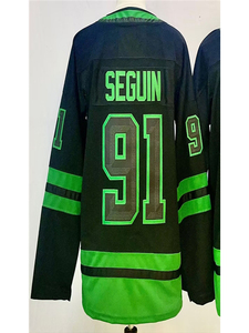 Maglia da Hockey su Ghiaccio da Uomo con Ricamo 3D Antibatterico, Vendita all'Ingrosso # 29 <span class=keywords><strong>Jake</strong></span> Oettinger # 14 Jamie Benn # 21 Jason Robertson - Product Image 6