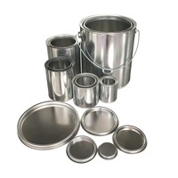 Boîte métallique vide pour peinture ou colle 100ml 250ml 500ml 1000ml Boîte en étain populaire