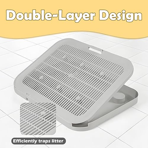 Tapis <span class=keywords><strong>anti</strong></span>-griffures pour <span class=keywords><strong>litière</strong></span> de chat, robuste, antidérapant, résistant aux fuites, facile à nettoyer, tapis de récupération de <span class=keywords><strong>litière</strong></span> pour la maison - Product Image 3