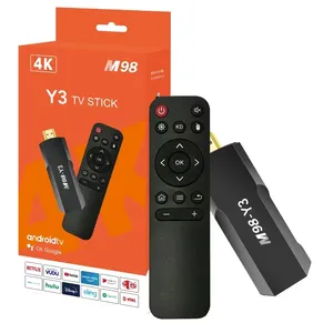 Jiumao Hot Bán M98-Y3 Tốt Nhất Android Thông Minh Bộ Nhớ Lớn HD 4K Streaming Android TV Stick 2.4G 5G RAM Kép Wifi TV Stick