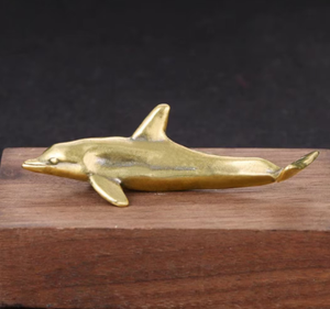 <span class=keywords><strong>Statue</strong></span> de dauphin en bronze vintage, fabrication artisanale, technique de moulage, ornements élégants, vente en gros d'usine - Product Image 3