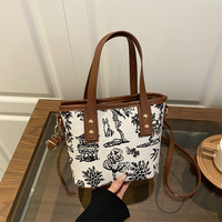 Sac à main pour femmes de grande capacité, sac à bandoulière pour les trajets quotidiens, sac à bandoulière décontracté, sac à main polyvalent en polyester, sacs à main de luxe pour femmes