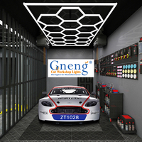 Lampu Salon Desain Baru Lampu Toko Tukang Cukur 6500K Kualitas Tinggi Lampu LED Heksagonal ZT1028