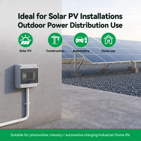 Boîtier de distribution électrique étanche IP65 en plastique ABS PC pour extérieur, boîte DB, boîte de distribution électrique MCB, 2/3/5/8/12/15/18/24 voies
