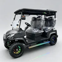 Voiturette de golf électrique haut de gamme 4 places, homologuée pour la route, couleurs personnalisées et sièges premium, batterie au lithium, pour parcours de golf et club de campagne