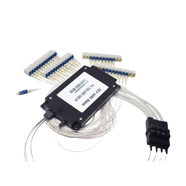 100G DWDM Mux Demux , DWDM Fiber Optic Multiplexer Demultiplexer 40CH AAWG Module