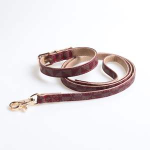 Venta al por mayor Venta caliente PU Correa de perro a prueba de rasgaduras Durable Diseñador de lujo de cuero personalizado <span class=keywords><strong>Collar</strong></span> de perro mascota - Product Image 3