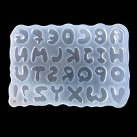 Nouvelles Idées YS – Moule en Silicone Écologique pour Chiffres et Lettres, Idéal pour la Fabrication de Porte-clés, Pendentifs, Boucles d'Oreilles, Bijoux, Bonbons Gélifiés et Gâteaux
