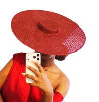 DIY handmade bridal headwear materials Hemp linen hat base vintage party Woman Fascinator Tea Party Dinner Hats accessories