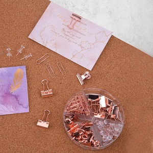 Push Pins <span class=keywords><strong>Binder</strong></span> Clips Büroklammern Bulldog Clips Sets mit Box für Office School Zubehör Home Desk Supplies - Product Image 3