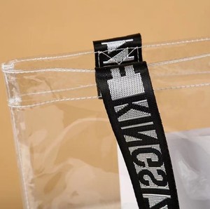 Túi xách tay bằng nhựa <span class=keywords><strong>PVC</strong></span> thân thiện với môi trường, có khóa kéo, kiểu dáng thời trang - Product Image 5