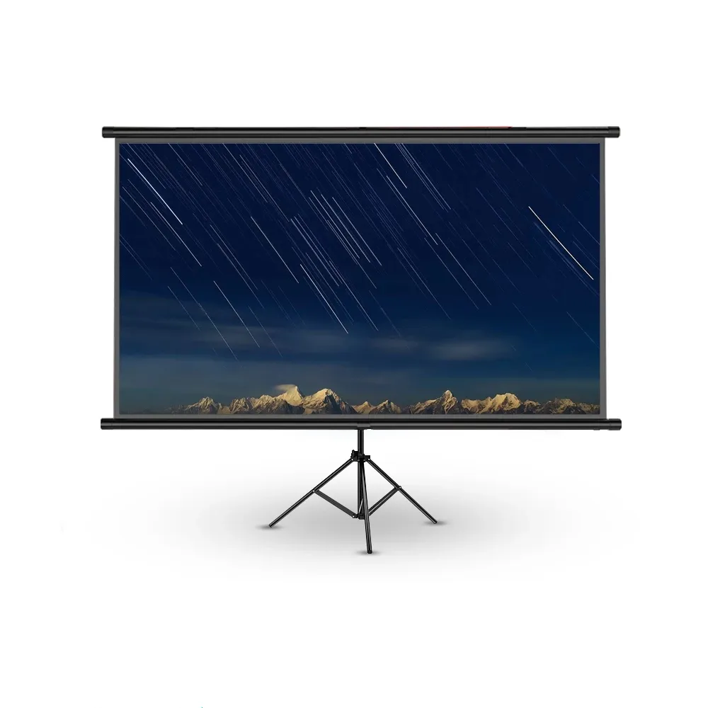 Touyinger-proyector portátil 16:9, pantalla de proyección blanca de 72, 84 y 100 pulgadas, TV, pantalla de Audio Visual para el hogar