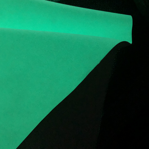 PU ecopelle glow in <span class=keywords><strong>the</strong></span> <span class=keywords><strong>dark</strong></span> materiale con supporto in cotone per scarpe e uso caser - Product Image 5