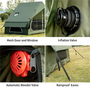 เต็นท์กลางแจ้งแบบพกพาที่เหนือกว่าพร้อมผ้าอ๊อกซ์ฟอร์ดหนาแบบตรงเต้นท์ปิกนิกสำหรับครอบครัวการตั้งแคมป์ - Product Image 2