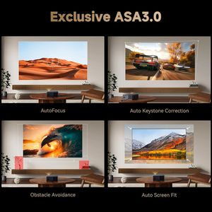 Máy chiếu thông minh Wanbo X5 Pro với Google TV 4K hỗ trợ 1100 ANSI tự động lấy nét ống Kính Gia Đình ngoài trời xem phim wifi cho máy chiếu <span class=keywords><strong>Bluetooth</strong></span> - Product Image 6