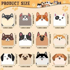 Planificateur créatif, notes adhésives réutilisables, design mignon de chien de dessin animé, essentiels parfaits pour la rentrée scolaire, cadeau pour les étudiants - Product Image 2
