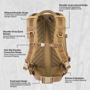Mochila Táctica Deportiva de Verano, Económica, con Logotipo Personalizado, para Playa, Caza, Uso Diario, Estilo Elite, en Varios Modelos Disponibles - Product Image 3