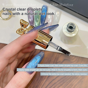Missgooey - Capa Superior de <span class=keywords><strong>Gel</strong></span> Transparente con Gotas de Agua, Diseño de Uñas con Forma de Gota de Agua 3D, Suministros Profesionales para Uñas, Salón de Belleza - Product Image 6