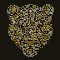 Transferts thermocollants personnalisés avec strass et motifs léopard pour T-shirts