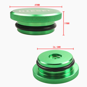Tapa de Tanque de Combustible Diésel para Dodge Ram, Aleación de Aluminio Verde, 49 mm, 19 mm, Sello de Tapa de Aceite, Pieza de Modificación - Product Image 1