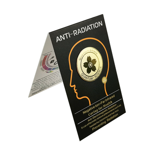 Pegatina de Protección Contra la Radiación, Escudo Cuántico, Flor de Oro de 24K, Protección Contra los Campos Electromagnéticos de Iones Negativos, Pegatina Anti-Radiación para Teléfono Móvil - Product Image 1