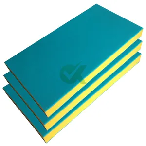 Sandwich 3 layer HDPE double color plastic sheet and board playground pe sheet