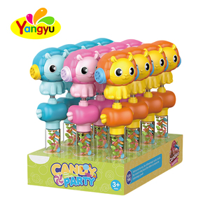 Jouet à presser tête de lion de dessin animé avec écouteurs et tube à bonbons - Product Image 2