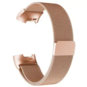 De acero inoxidable Flex iónica de Metal imán pulsera de correas para Fitbit inteligente ajuste poco 3 reloj de pulsera