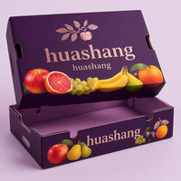 Carton ondulé écologique et imperméable pour l'exportation de fruits (bananes, mangues, agrumes, raisins) et légumes – Boîte d'expédition robuste