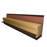 S094 Restaurant Stand Sofa Sitz Tisch Stühle Set Möbel Leder Couch Sitzbank Samt Sitz Tisch Stühle für Cafe Bar