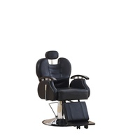 Fauteuil de Barbier Professionnel Inclinable Hydraulique Réglable en Cuir Résistant à l'Usure Robuste pour Salon de Coiffure et Esthétique