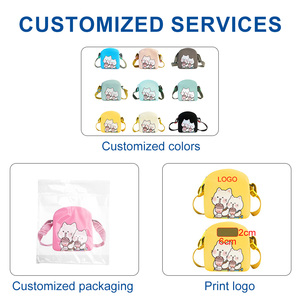 Personalizado lindo dibujos animados mochila Bolsos Bolso de mano de lujo de moda Mini silicona bandolera para mujeres señoras niños - Product Image 4