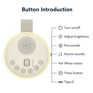 Macchina per la terapia delle onde sonore HiFiD luce notturna bianca calda giocattolo notturno per bambini macchina per dormire rumore bianco - Product Image 5