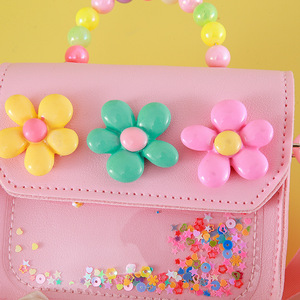 Bolso de Hombro Mini con Perlas y Flores, Bonito y Económico, para Niños, Monedero para Monedas - Product Image 4